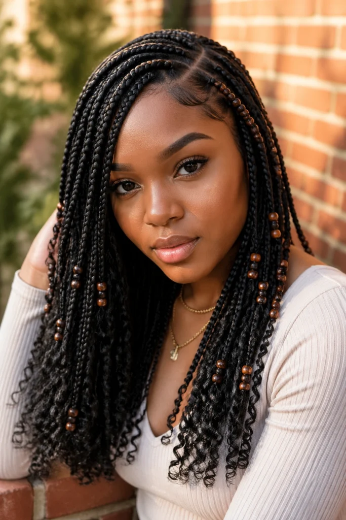 15 Goddess Box Braids With Beads