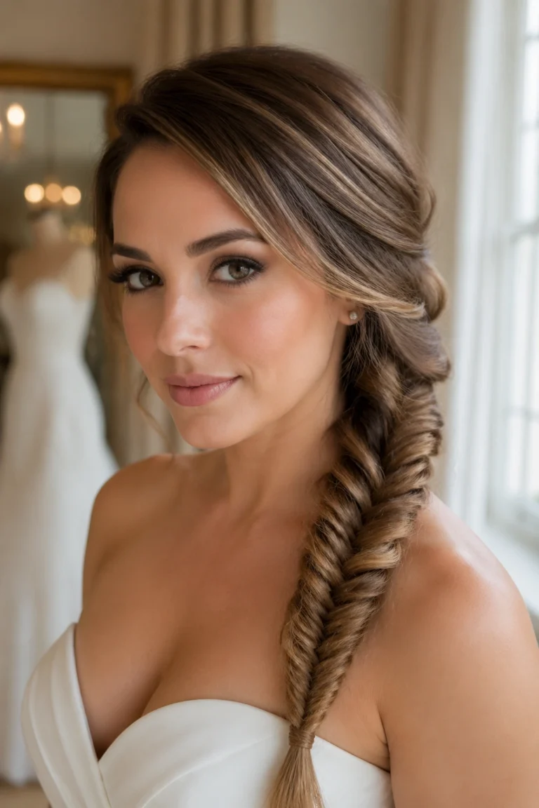 21 Braids for Brides With a Strapless Gown