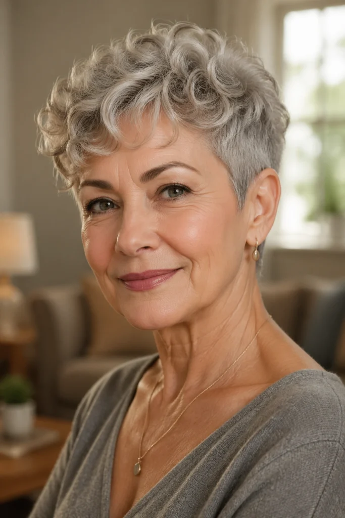26 Stylish Short Haircuts for Curly Women Over 60