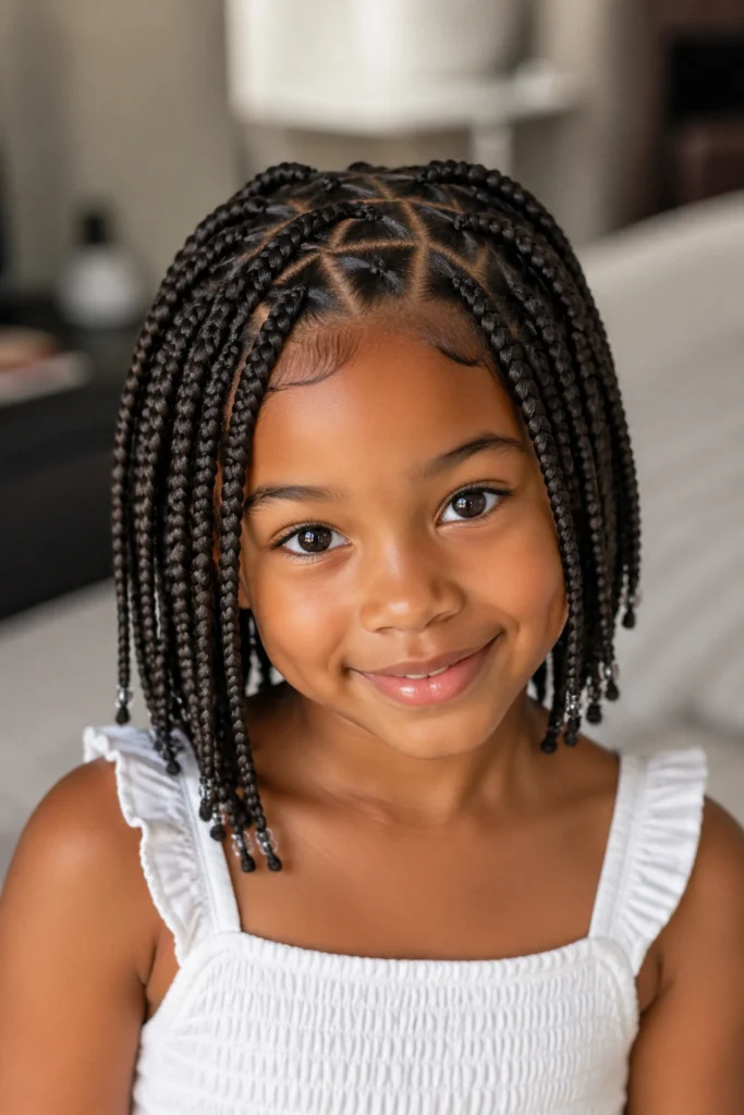 20 Short Box Braids for Little Girls