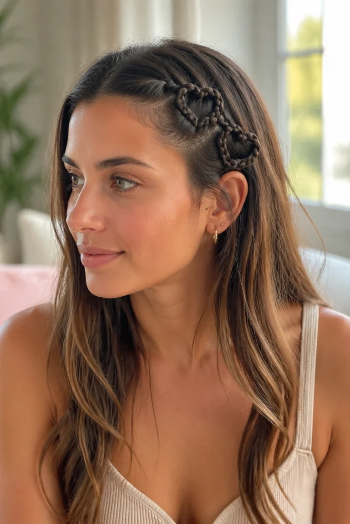 13 Heart Braids for Valentine’s Day Looks