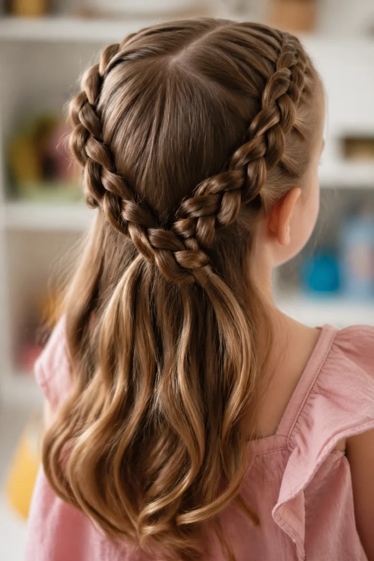 13 Half-Up Pancake Braids for Toddler Birthdays