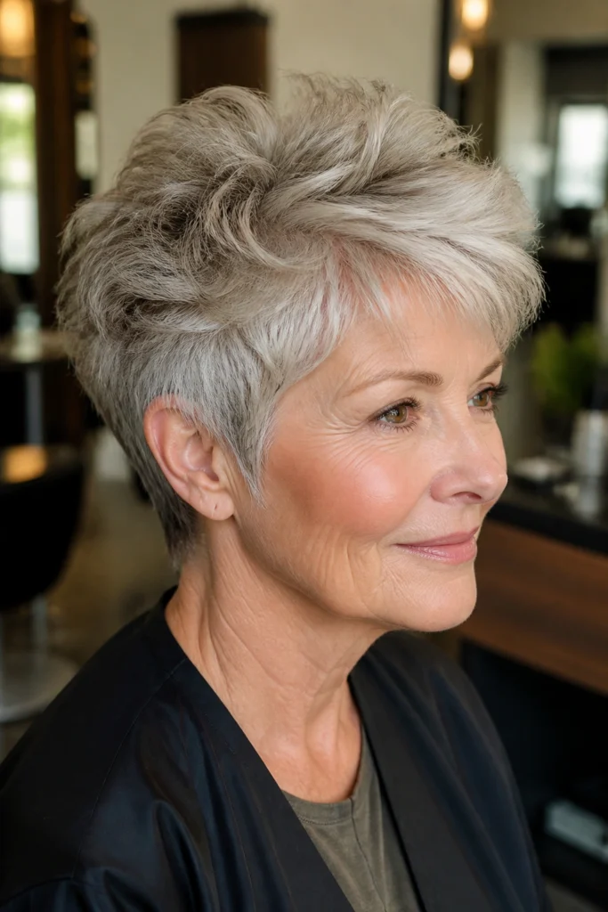 24 Flattering Short Layered Hairstyles for Women Over 60