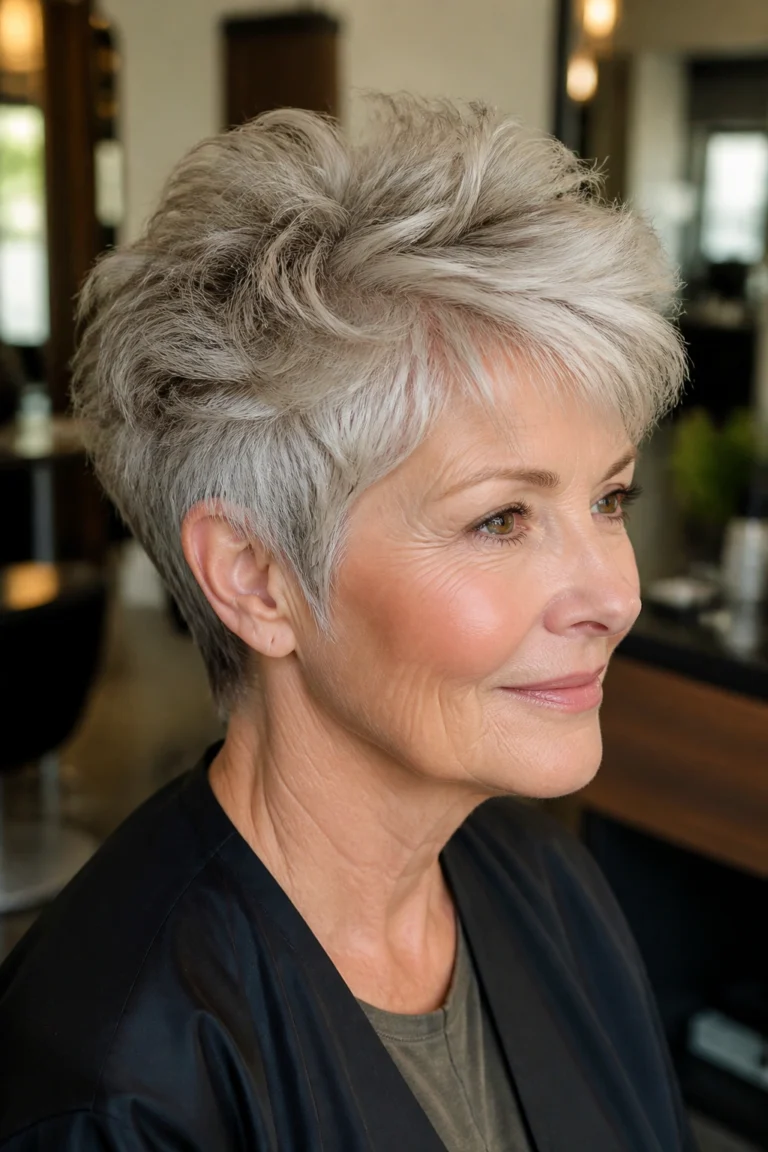 24 Flattering Short Layered Hairstyles for Women Over 60