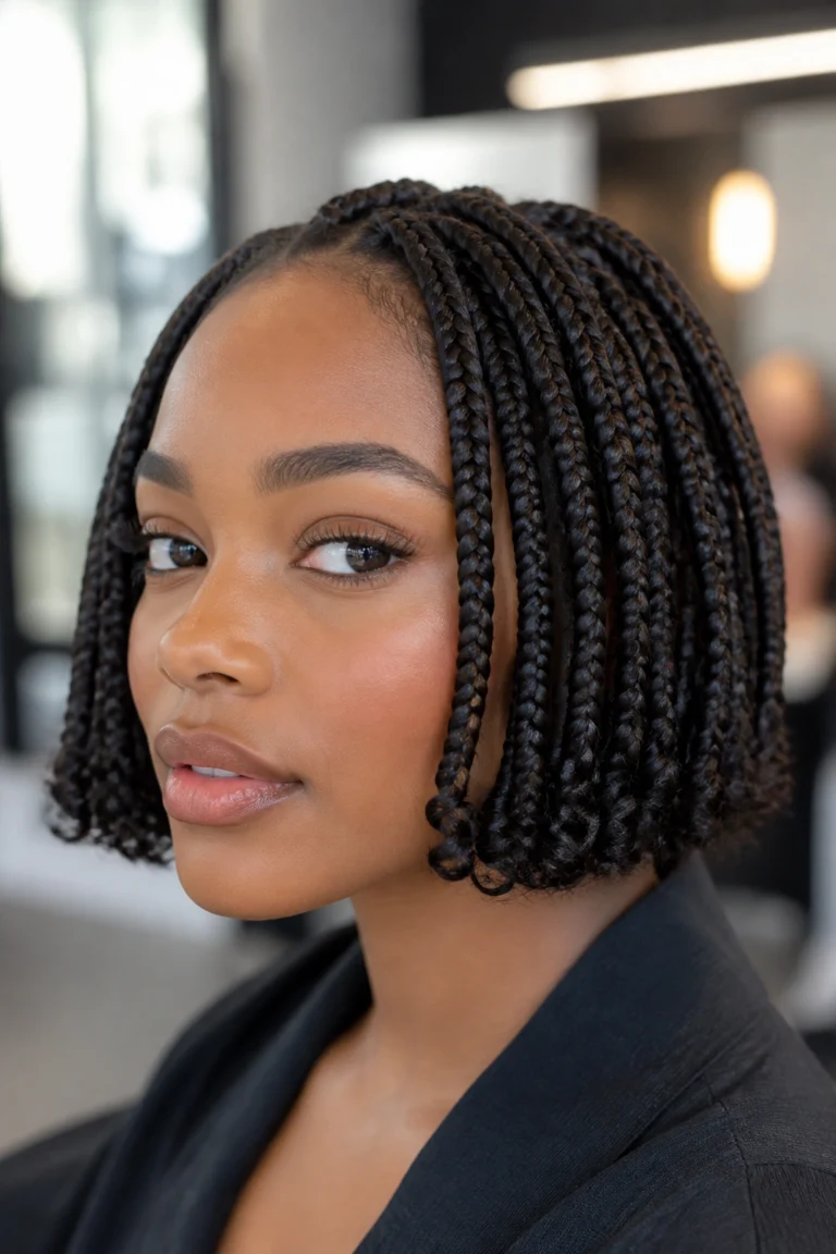 18 Bob-Length Goddess Box Braids