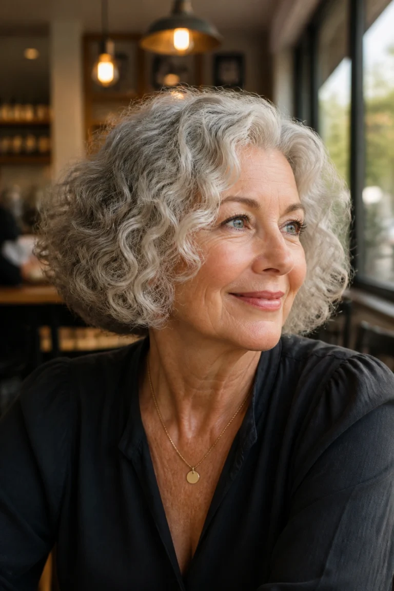 27 Fresh Curly Hairstyles for Women Over 50
